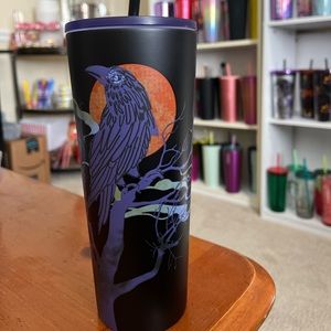 Starbucks Halloween Launch 2 Metal Raven